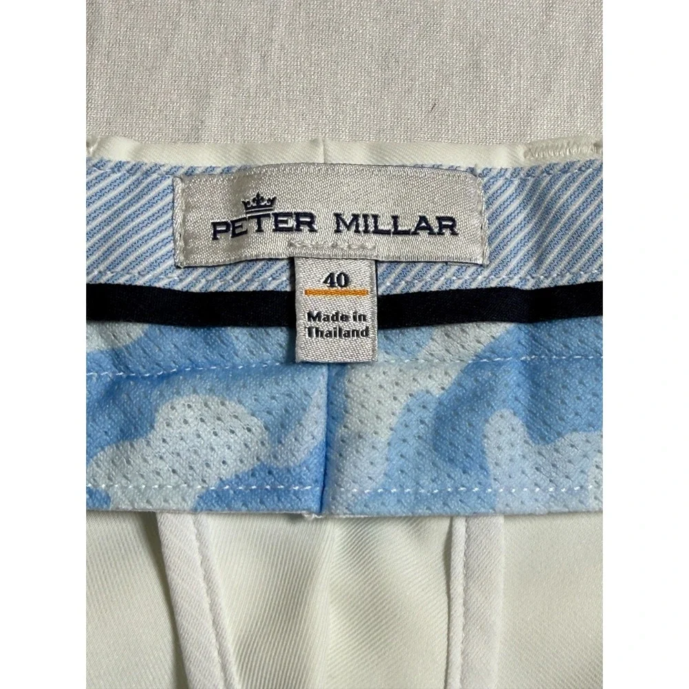 Peter Millar Men golf shorts Size 40 Performance stretch flat front light weight